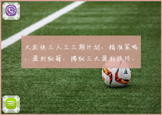 大发快三人工三期计划，精准策略，盈利秘籍，揭秘三大盈利技巧，必看